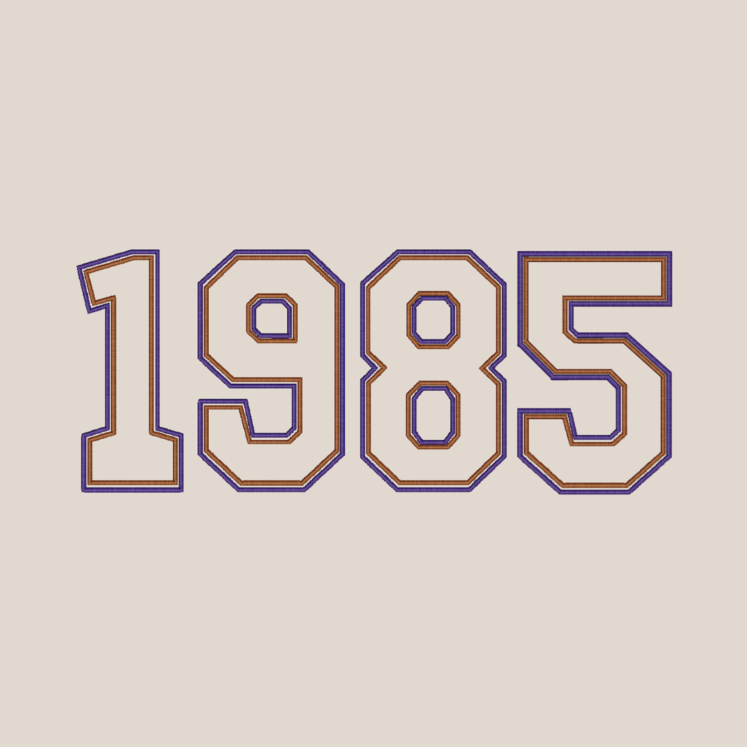 1985 Embroidered Sweatshirt