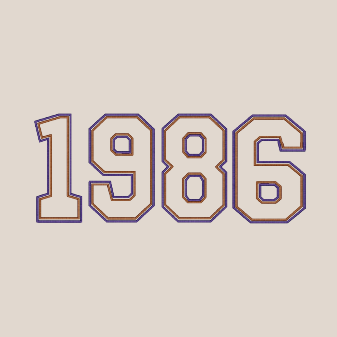 1986 Embroidered Sweatshirt
