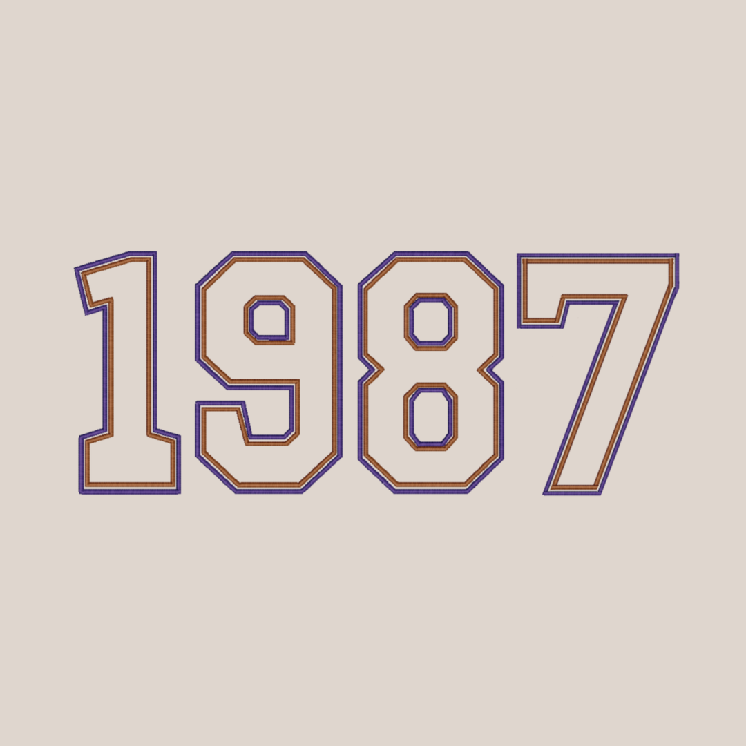 1987 Embroidered Sweatshirt