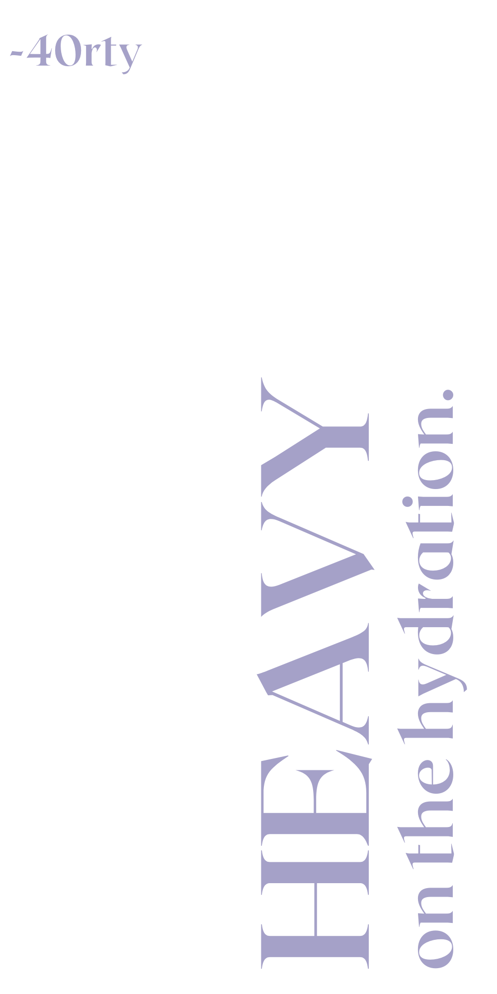 Heavy on the Hydration 40 oz. Water Bottle