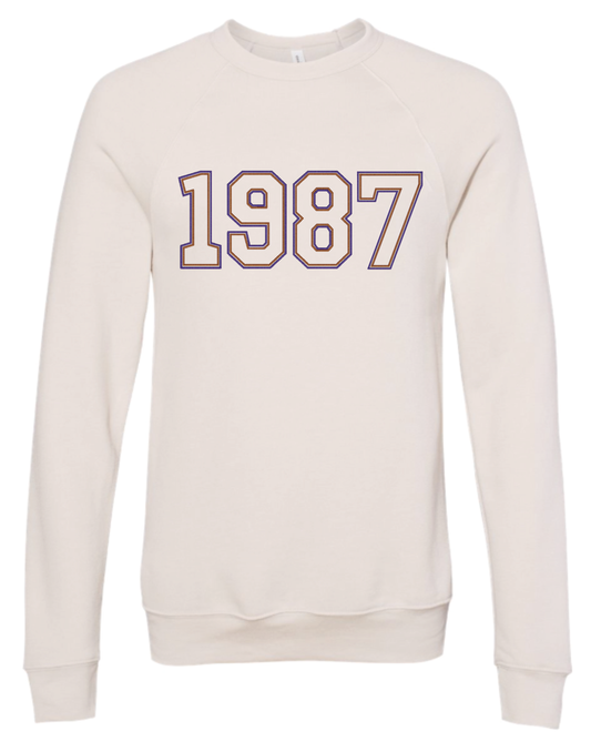 1987 Embroidered Sweatshirt